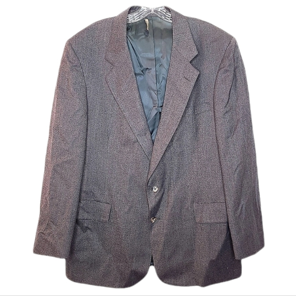 Bill Blass men's L 100% pure wool vintage USA professional business suit blazer